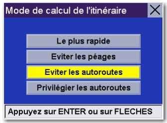 MAGELLAN ROADMATE 360 - Choisir le mode de calcul de l'itinéraire - 3