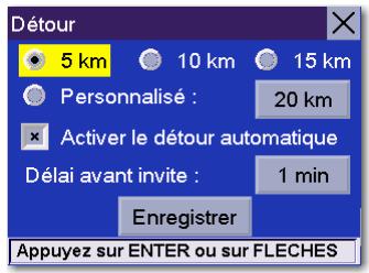 MAGELLAN ROADMATE 6000T - Sélectionnez options détour. - 1