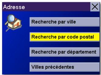 MAGELLAN ROADMATE 6000T - Recherche par code postal - 1
