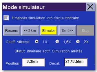 MAGELLAN ROADMATE 6000T - Mode simulator - 1