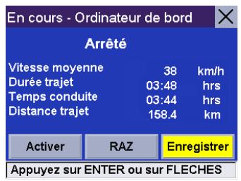 MAGELLAN ROADMATE 6000T - Enregistrer le carnet de voyage en cours - 1