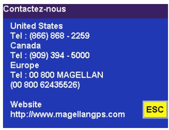 MAGELLAN ROADMATE 6000T - Contactez-nous - 1