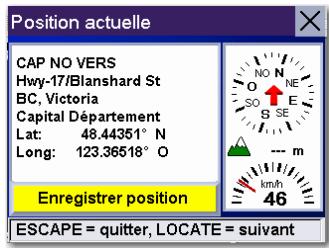 MAGELLAN ROADMATE 6000T - Afficher les informations relatives à votre position actuelle - 1