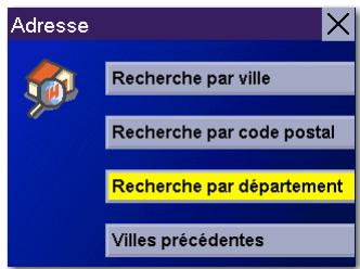 MAGELLAN ROADMATE 6000T - Recherche par province - 1