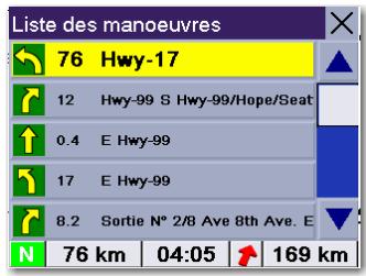 MAGELLAN ROADMATE 6000T - Explorer une manœuvre de l'itinéraire calculé - 3