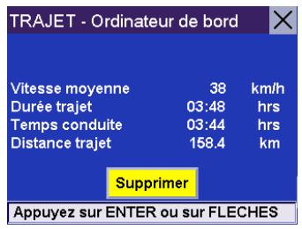 MAGELLAN ROADMATE 6000T - Afficher un carnet de voyage enregistré - 2