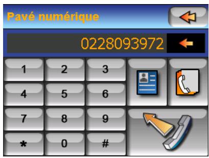 MAGELLAN ROADMATE 6000T - Passer un appel avec le pavé numérique - 1