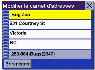 MAGELLAN ROADMATE 6000T - Enregistrer une destination précédente dans le carnet d'adresses - 4