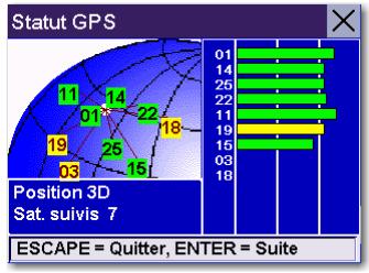 MAGELLAN ROADMATE 6000T - Statut GPS - 1