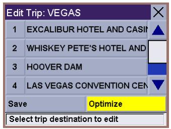MAGELLAN ROADMATE 860T - Optimizing a Trip - 3