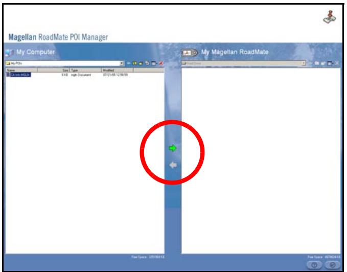 MAGELLAN ROADMATE 860T - Opening a POI File - 1