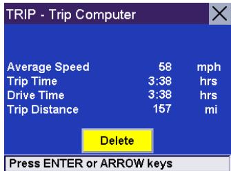 MAGELLAN ROADMATE 860T - Deleting a Trip Report - 2