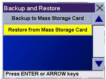 MAGELLAN ROADMATE 860T - Restore from Mass Storage Card - 1
