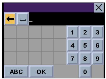 MAGELLAN 6000 - Numerical Characters ("123" Button) - 1