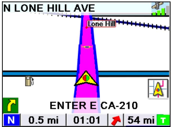 MAGELLAN 6000 - Changing from 2D to 3D Map View - 1