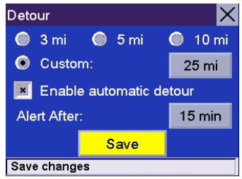MAGELLAN 6000 - Select Detour Options. - 5
