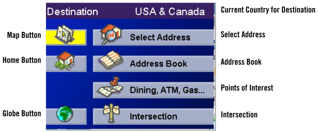 MAGELLAN 6000 - Destination Screen - 1