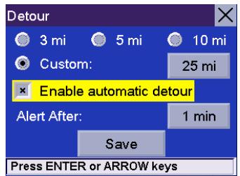 MAGELLAN 6000 - Select Detour Options. - 4