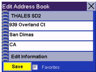 MAGELLAN 6000 - Saving Your Current Location to Your Address Book - 1