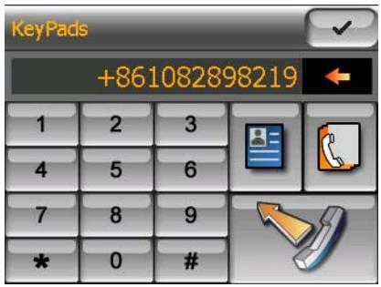 MAGELLAN 6000 - Place a call via Keypads - 1