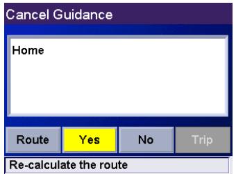 MAGELLAN 6000 - Cancelling a Planned Route - 1