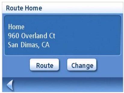 MAGELLAN ROADMATE 1200 - Creating a Route to the Home Address - 2