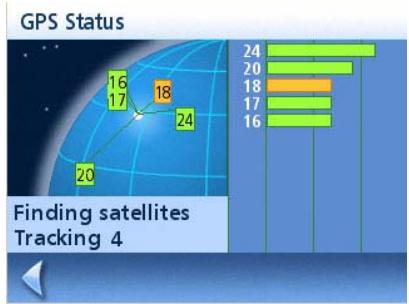 MAGELLAN ROADMATE 1200 - GPS Status Screen - 1