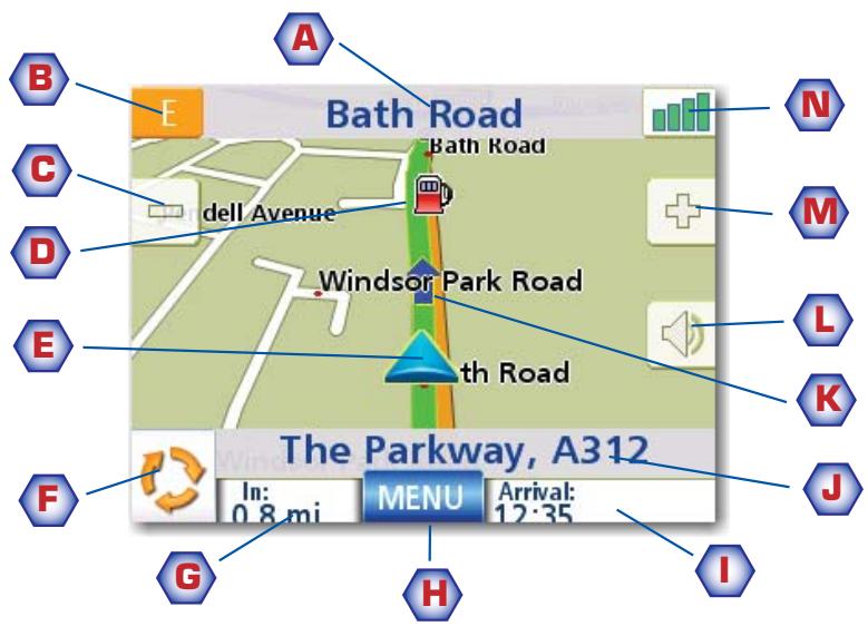 MAGELLAN ROADMATE 1215 - Map Screen - 2