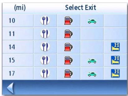MAGELLAN ROADMATE 1215 - Routing to a POI Near an Approaching Motorway Exit - 2