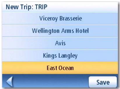 MAGELLAN ROADMATE 1215 - Creating a Trip - 7