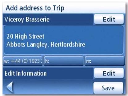 MAGELLAN ROADMATE 1215 - Creating a Trip - 4