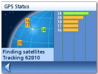MAGELLAN ROADMATE 1215 - GPS Status Screen - 1