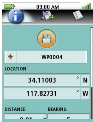 MAGELLAN TRITON 300 - Saving Your Current Position as a Waypoint - 1