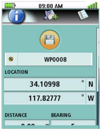 MAGELLAN TRITON 300 - Waypoint Detail Screen Overview - 1