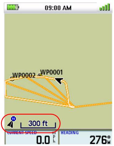 MAGELLAN TRITON 300 - Map Screen - 1
