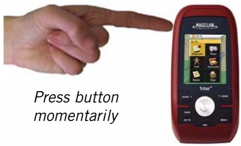 MAGELLAN TRITON 300 - Setting the display backlight intensity - 1