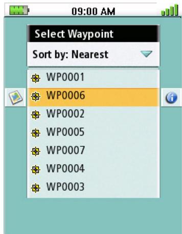 MAGELLAN TRITON 300 - Viewing a Saved Waypoint - 1