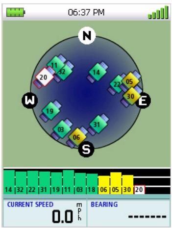 MAGELLAN TRITON 400 - The Satellite Status Screen - 1