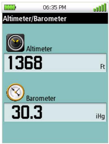 MAGELLAN TRITON 400 - The Altimeter / Barometer Screen (Magellan Triton 500) - 3