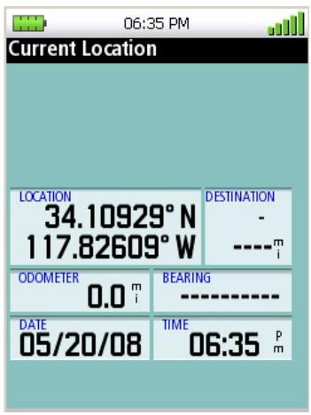 MAGELLAN TRITON 500 - Resetting the Trip Odometer - 1