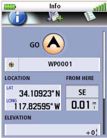 MAGELLAN TRITON 500 - Waypoint Detail Screen Overview - 1