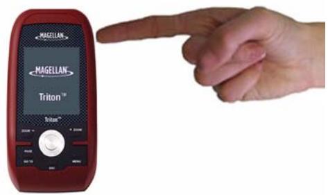 MAGELLAN TRITON 500 - Turning the Triton off - 1