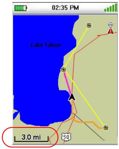 MAGELLAN TRITON 500 - Map Screen - 1