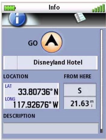 MAGELLAN TRITON 500 - Searching for a Place Waypoint (Detail Map) - 2