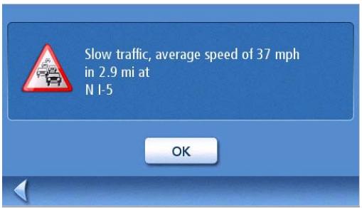 MAGELLAN MAESTRO 4010 - Viewing Traffic Details - 2