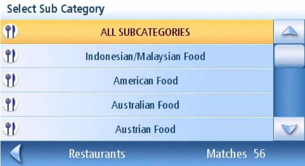 MAGELLAN MAESTRO 4010 - Categories and Subcategories - 3