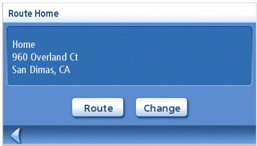 MAGELLAN MAESTRO 4040 - Creating a Route to the Home Address - 2