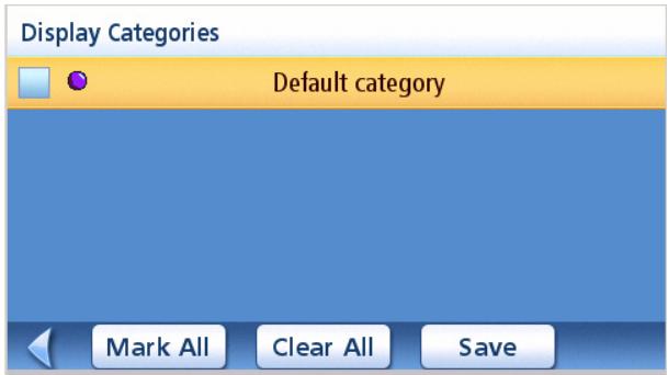 MAGELLAN MAESTRO 4040 - Selecting Categories for Display on the Map - 2