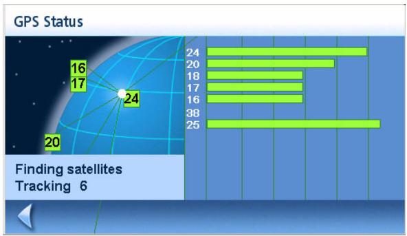 MAGELLAN MAESTRO 4040 - GPS Status Screen - 1