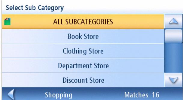 MAGELLAN MAESTRO 4040 - Categories and Subcategories - 3